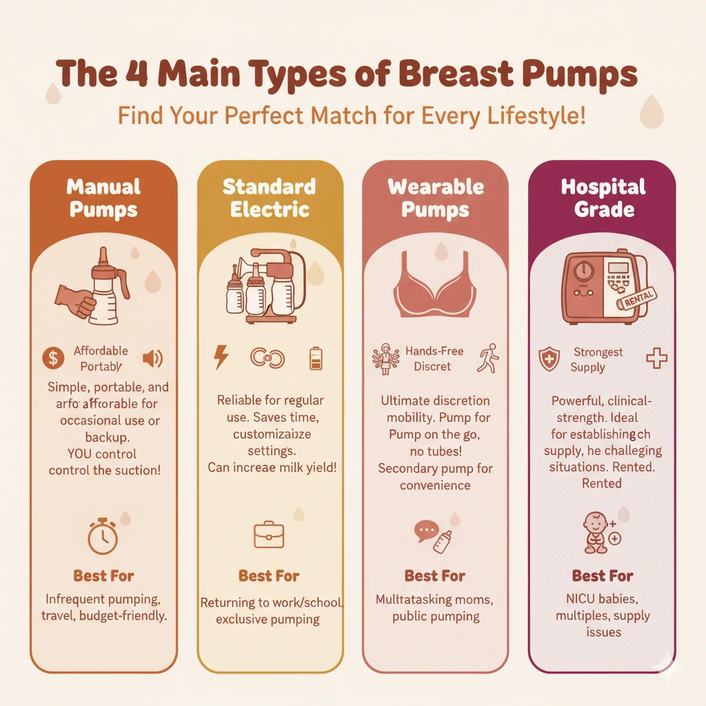 Types Of Breast Pumps